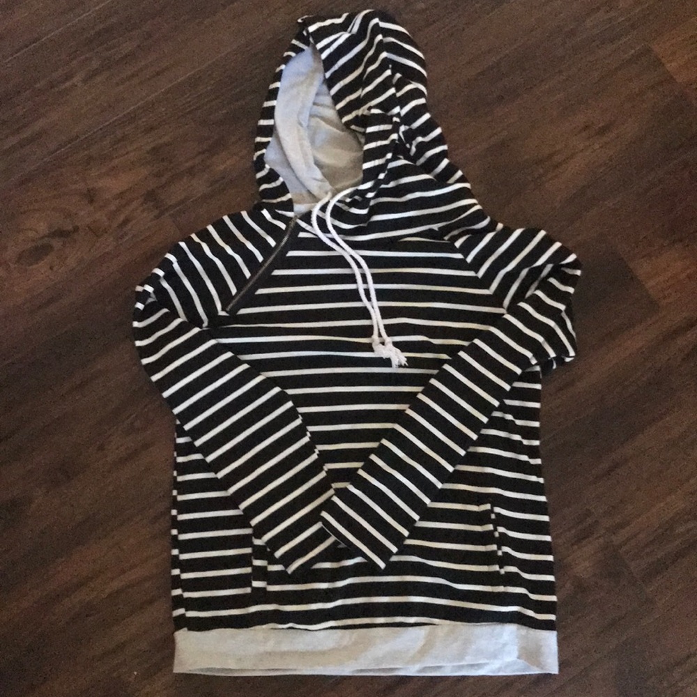 Double Hood Striped Double Hood